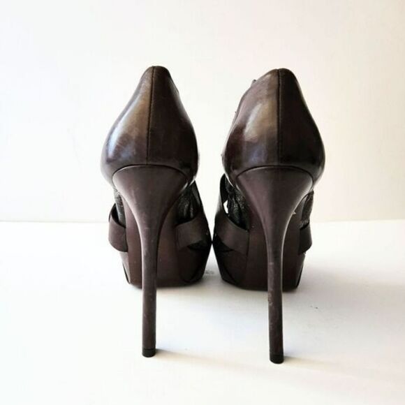 Vera Wang Lavender Greta Rocker Open Toe Platform Stiletto Bootie, US 6 … - Picture 7 of 7